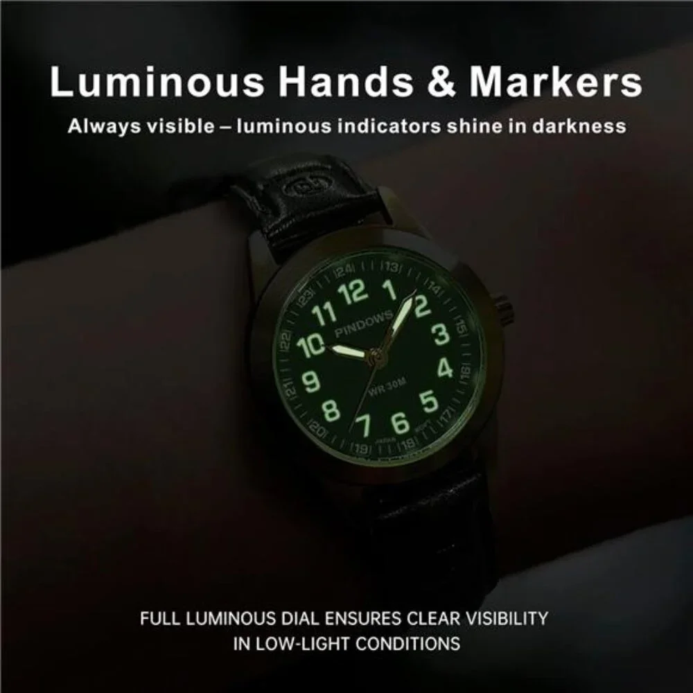 Slim Minimalist Quartz Analog Watch for Women, Gold-Tone Case - Picture 6 of 8